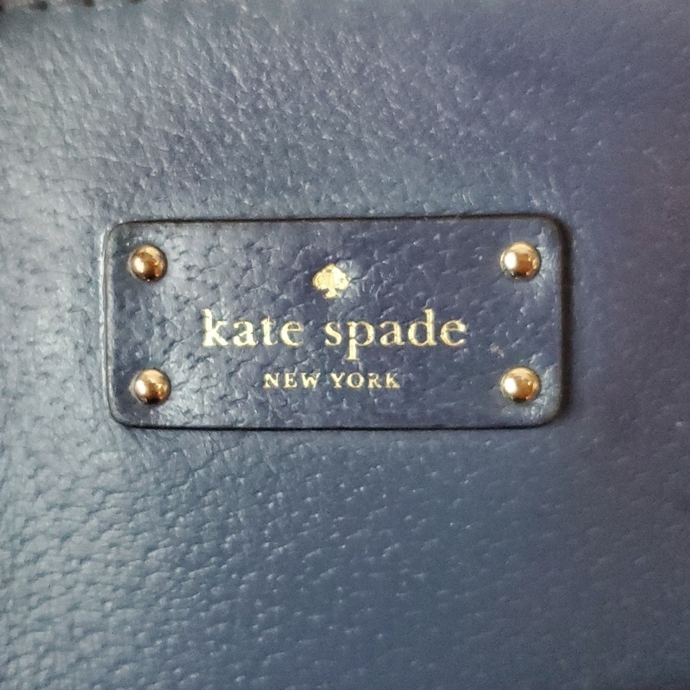 Kate Spade New York Grove Street Caley Satchel navy blue 100% leather - Picture 16 of 16